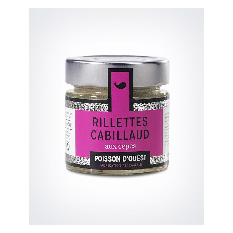 Rillettes cabillaud aux cèpes